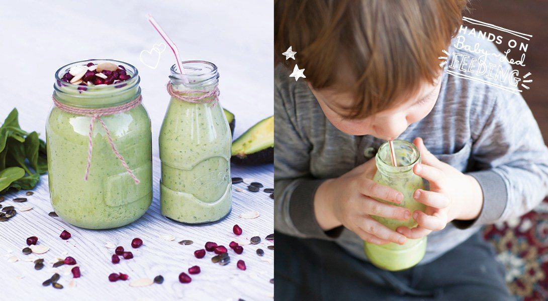 ‘Mommy & Baby’ Avocado and Spinach Smoothie Baby Led Feeding.