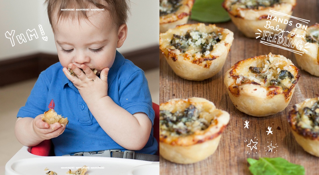Spinach and Cream Baby Pies Baby Led Feeding
