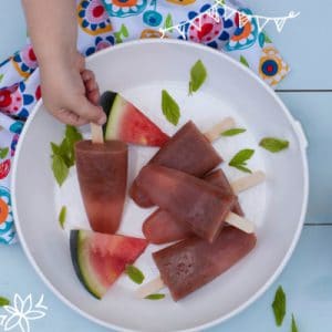 Melon and Mint Zingy Teething Ice Pops