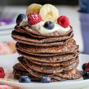 Quinoa and Banana Flourless Pancakes