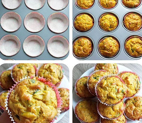 KIDDY VEGETABLE QUICHE CUPCAKES 15 Delicious breakfasts for baby led weaning babies. 
