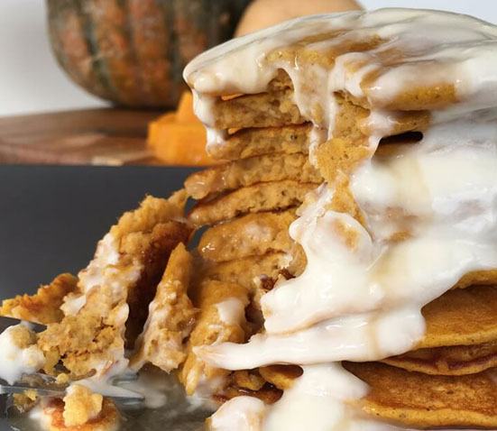 Pumpkin Spice Latte Pancakes from My Kids Lick the Bowl. 15 Delicious breakfasts for baby led weaning babies. 