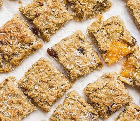 Coconut and Mango Breakfast Bites from Healthy Little Foodies. 15 Delicious breakfasts for baby led weaning babies. 