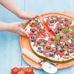 Healthy Watermelon Fruit Pizza