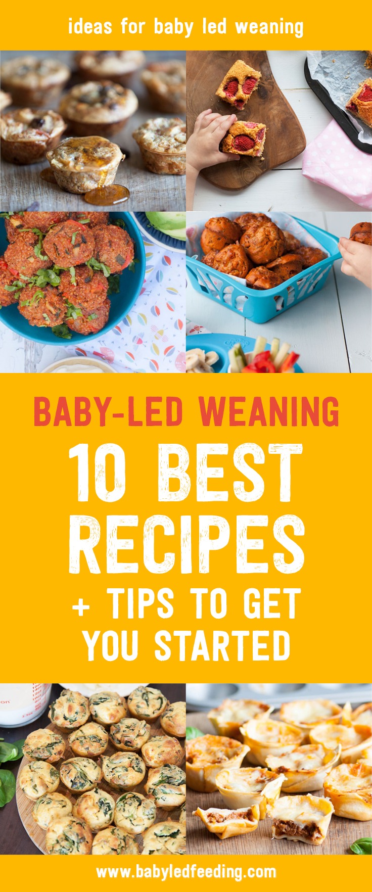 How do I start baby led weaning? Here are 10 tips and healthy baby led weaning recipe to start your baby on finger foods. Easy recipe that are refined sugar free, low in salt, and loaded with whole grains, vegetables, and fruit. Make ahead and freeze several of these nutritious recipe for a quick baby friendly meal! #babyledweaning #fingerfood #fingerfoodrecipe #firstfoods #babyfood #startingsolids #babyledfeeding
