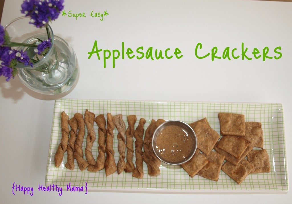 Super Easy Applesauce Crackers