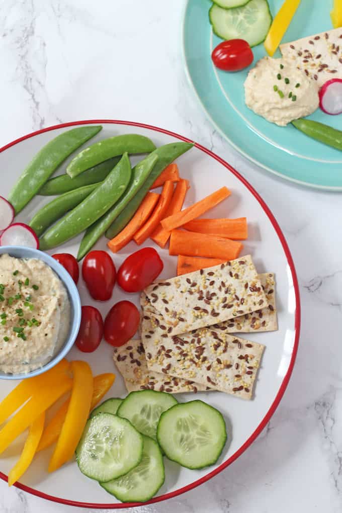Cheese Chive Chickpea Dip- Healthy Dip