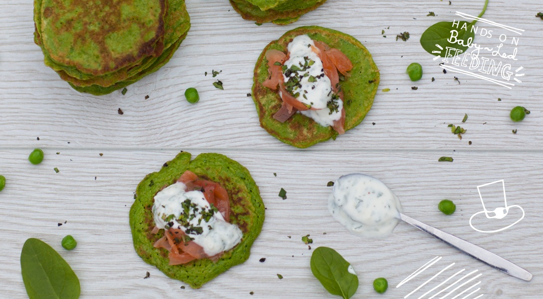 Baby-Led-Feeding-Pea-and-Spinach-Pancakes3