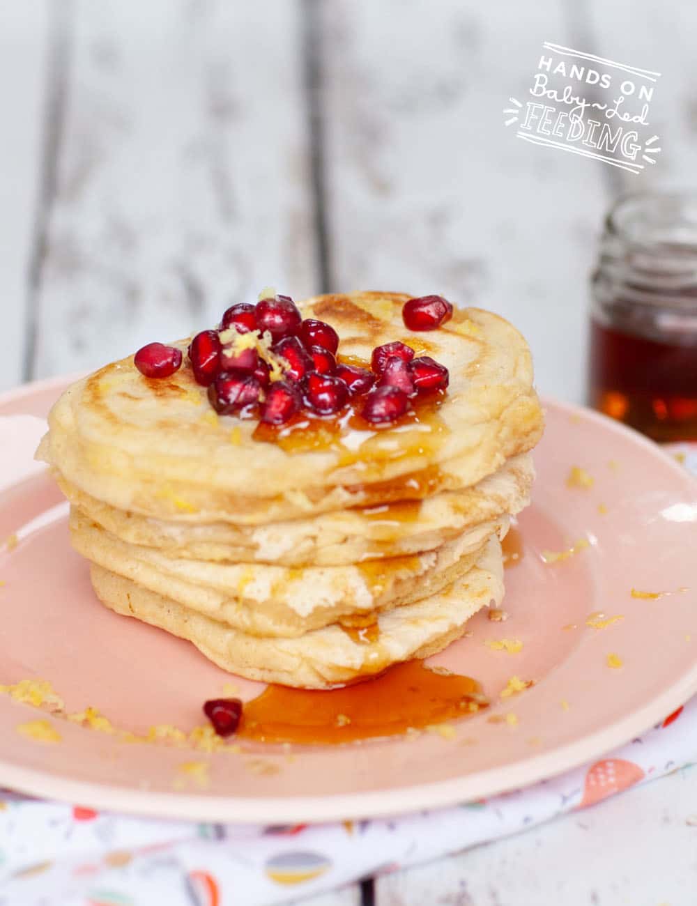 Baby Friendly Lemon and Maple Syrup Pancakes Recipe Images