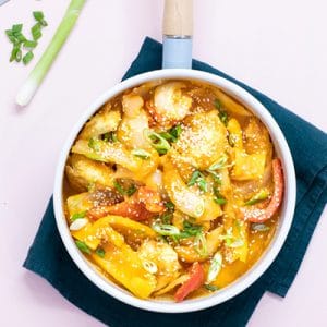 Healthy Sweet & Sour Chicken with Vegetarian Tofu Option