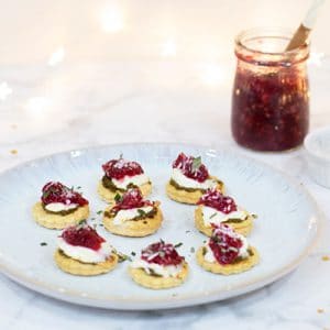 Baby Friendly Cranberry, Pesto and Goat Cheese Bites