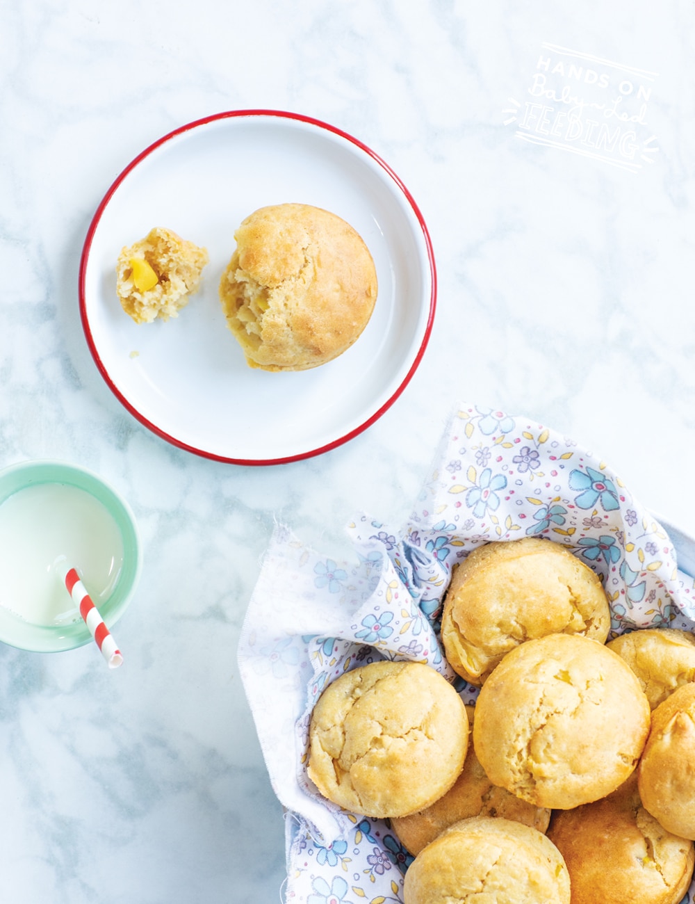 Baby Led Feeding Egg Free Mango Vegan Muffins Recipe Images