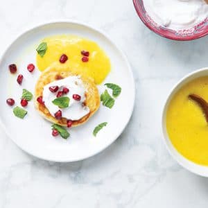 Egg-Free Pancakes with Pineapple Coulis