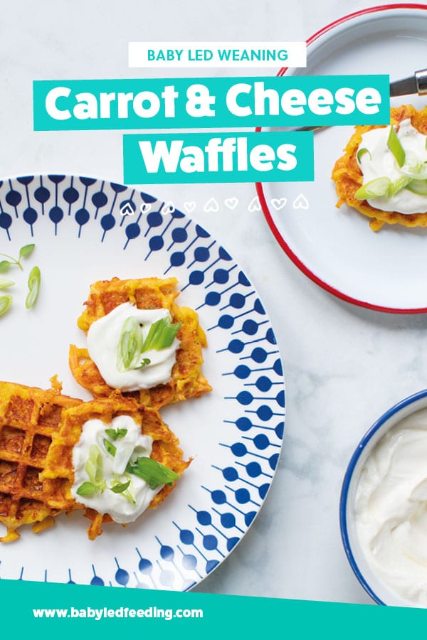 Baby Led Weaning Waffles are Healthy For Babies, Toddlers, and Kids. They are a super soft easy finger food for babies starting weaning and super tasty too! They are sugar free and packed full of veggies and make a perfect snack or lunch for toddlers too. #babyledweaning #firstfoods #fingerfoods #weaningfood