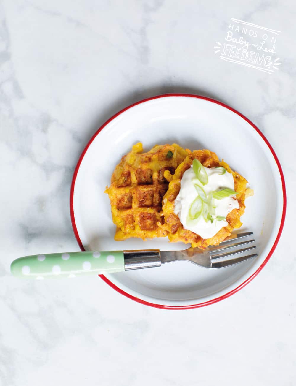 Baby Led weaning Carrot and Cheese Waffles Recipe Images6