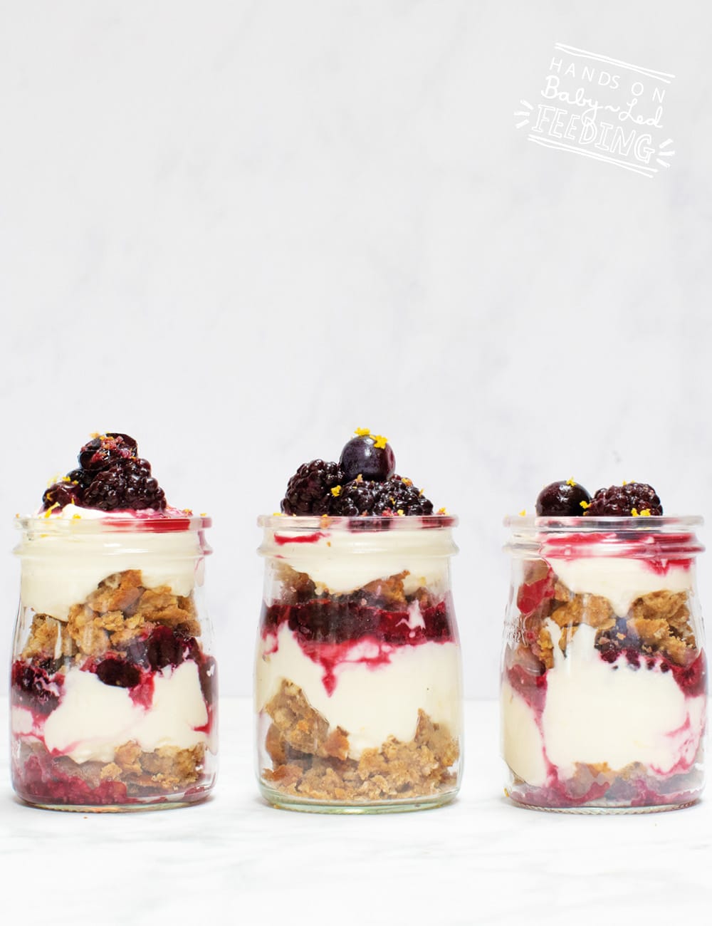 Blackberry and Blueberry Cheesecake Jar Recipe Images5