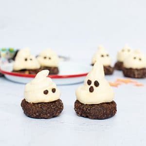 Healthy Halloween Ghost Cookies