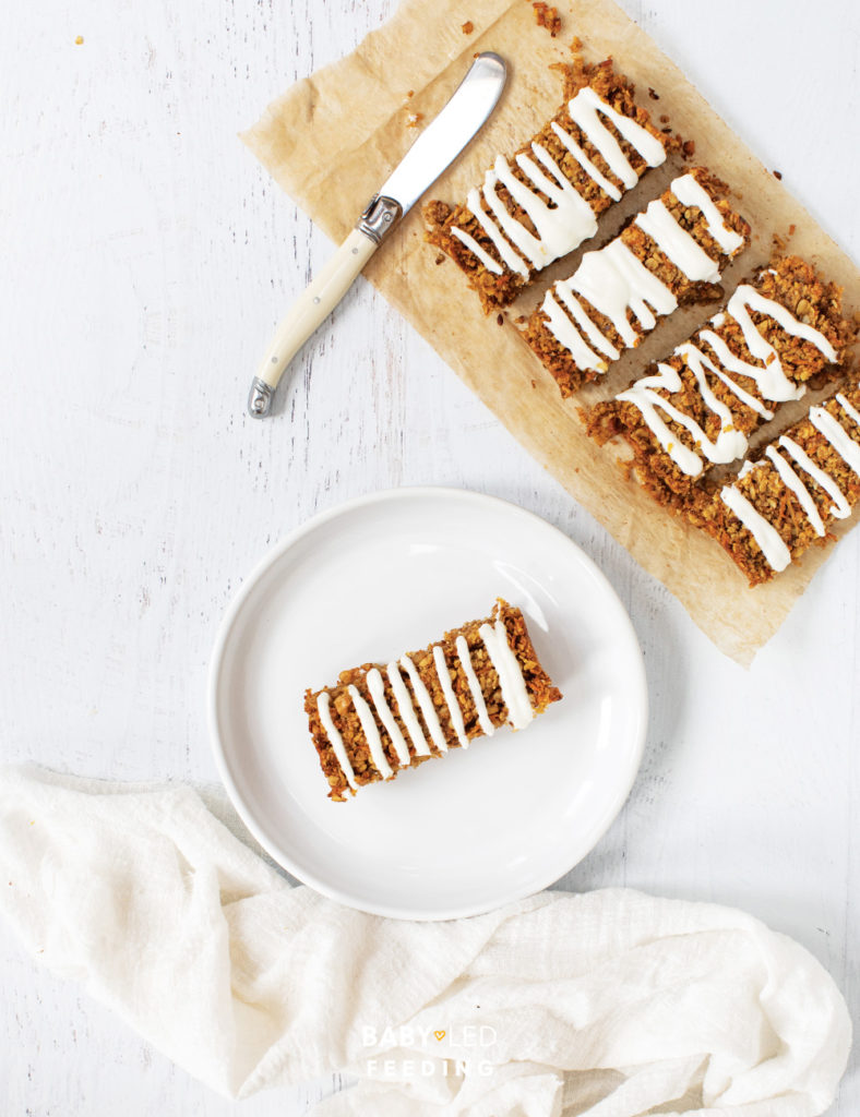 Healthy Carrot Cake recipe for baby led weaning
