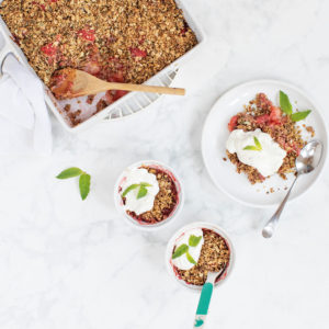 Healthy Baby Friendly Strawberry Crumble
