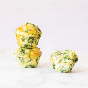 Spinach, Goat Cheese and Thyme Baby Friendly Muffins