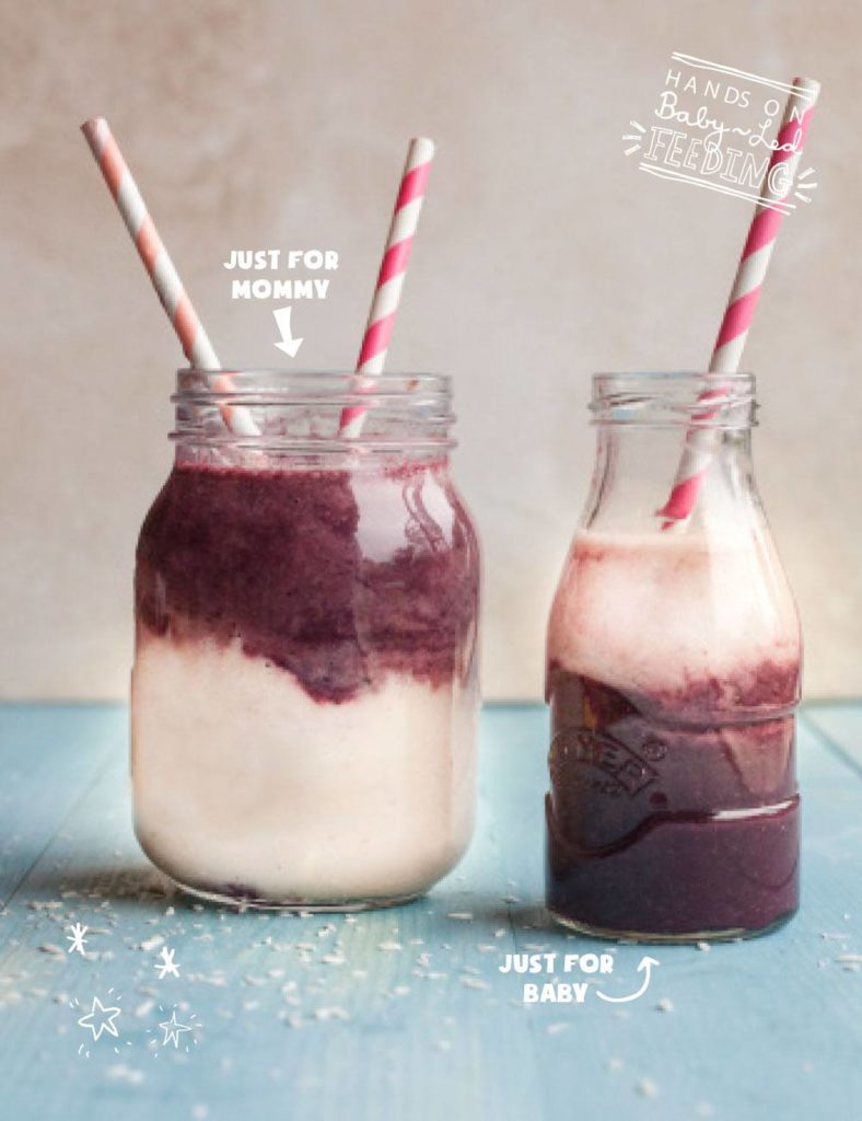 Smoothie breakfast for toddlers - Purple Smoothie

