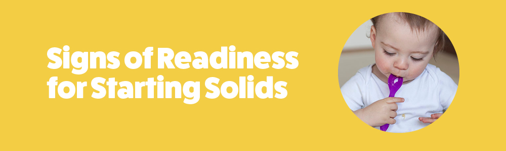 Signs of readiness for starting solids
