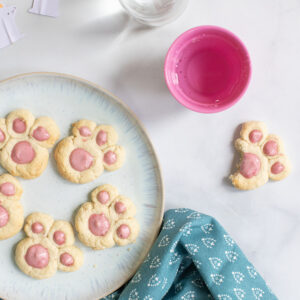The Cutest Bunny Paw Easter Cookies for Toddlers
