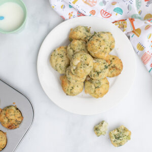 Broccoli and Cheesy First Muffins for Baby Led Weaning