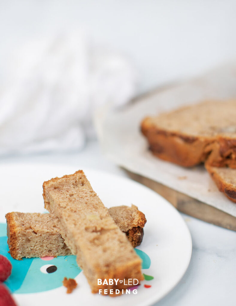 Baby Banana Bread Serving baby led weaning