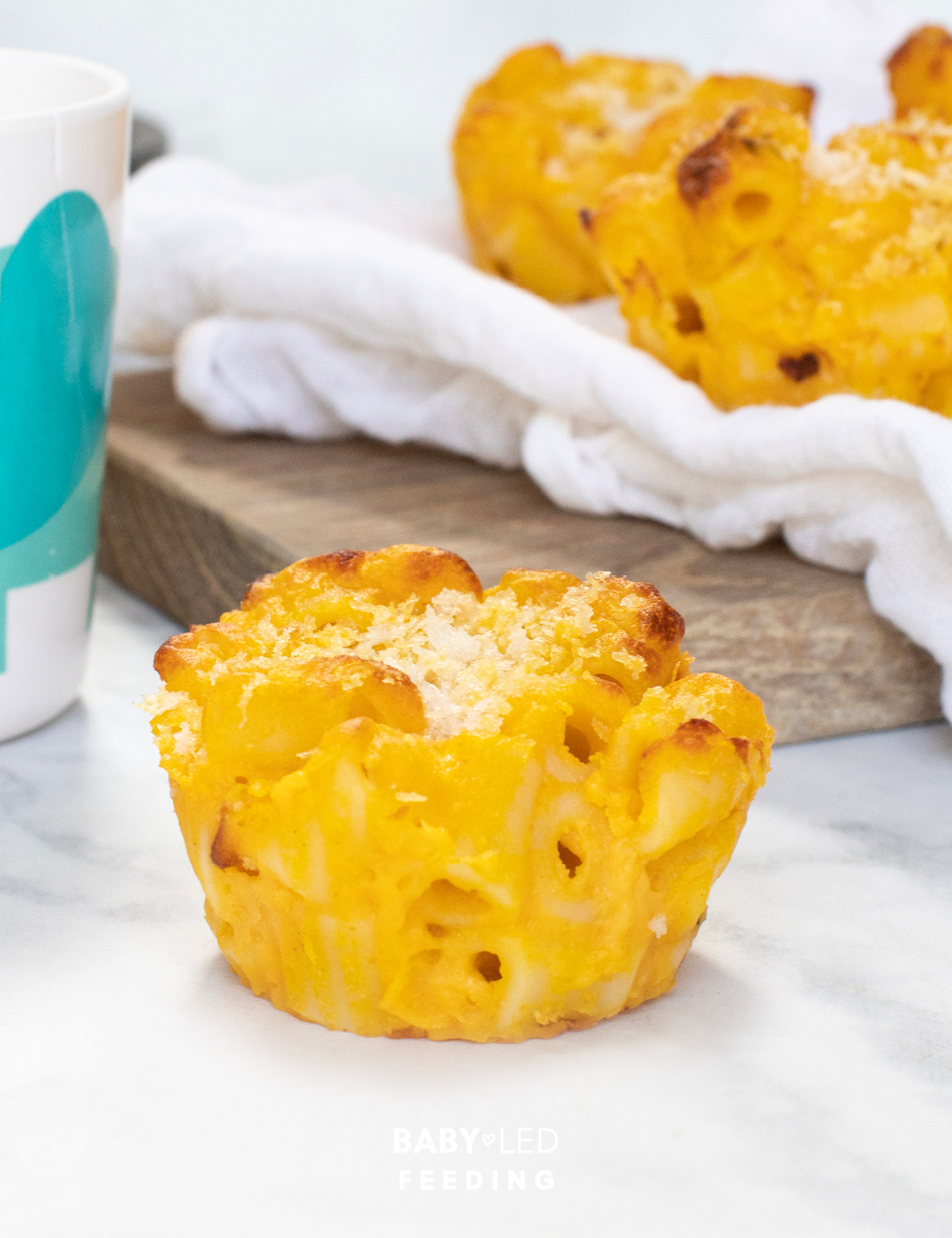 Baby Led Feeding Carrot Mac and Cheese Muffins4