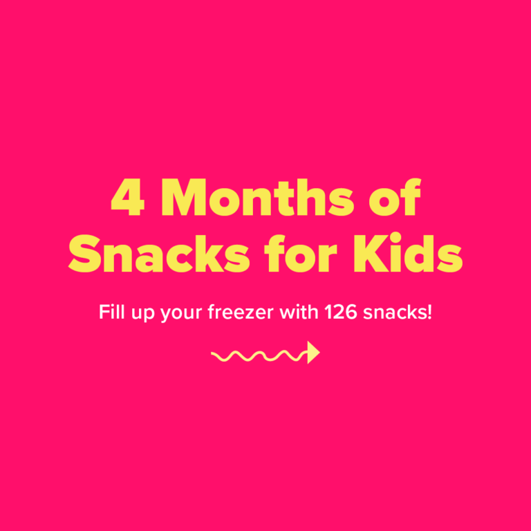 4 Months of Freezer Snacks for Kids